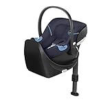 CYBEX Gold Babyschale Aton M i-Size, Inkl. Neugeboreneneinlage, Für Kinder ab 45 cm bis 87 cm, Max. 13 kg, Deep Black - 10